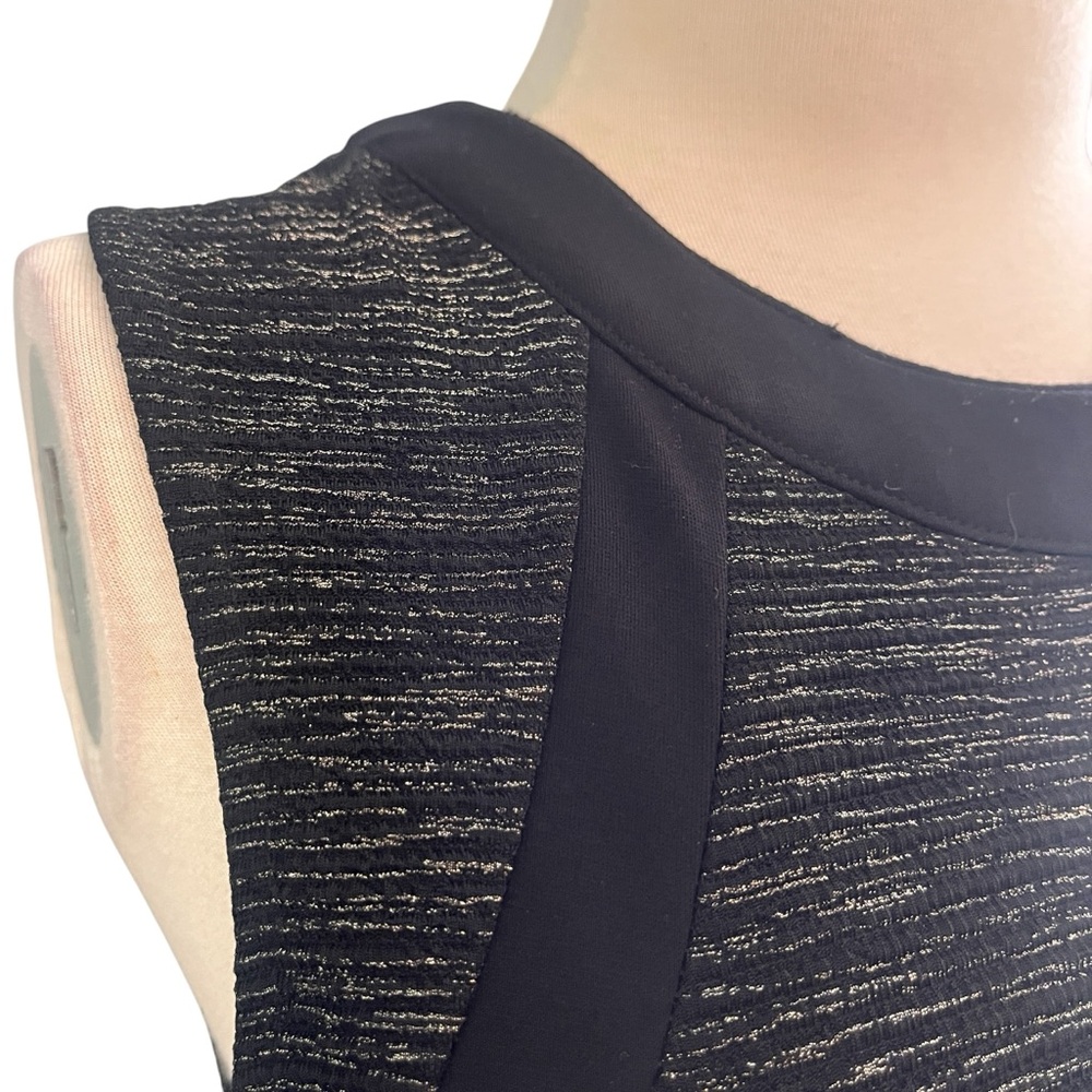 Collective Concepts Black Gold Fleck Bodycon Mini Dress Sz S/M - Picture 5 of 13